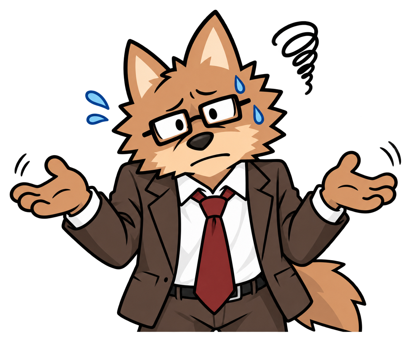 考え込む社長のイラスト